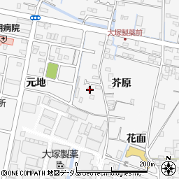 徳島県鳴門市撫養町立岩芥原105周辺の地図