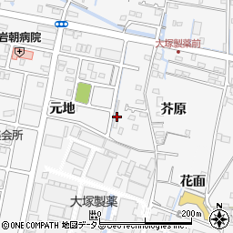 徳島県鳴門市撫養町立岩芥原152周辺の地図