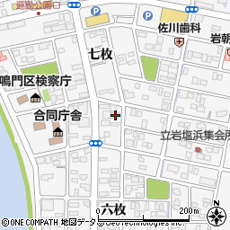 徳島県鳴門市撫養町立岩七枚153周辺の地図