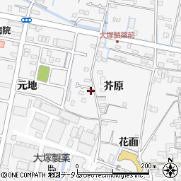 徳島県鳴門市撫養町立岩芥原104-2周辺の地図