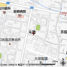 徳島県鳴門市撫養町立岩元地162周辺の地図