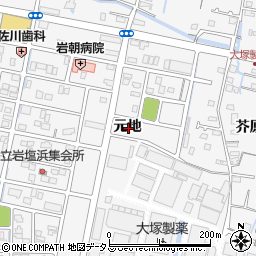 徳島県鳴門市撫養町立岩元地周辺の地図
