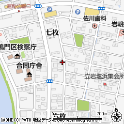 徳島県鳴門市撫養町立岩七枚150周辺の地図