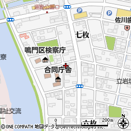 徳島県鳴門市撫養町立岩七枚137周辺の地図
