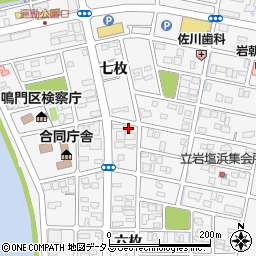 徳島県鳴門市撫養町立岩七枚151周辺の地図