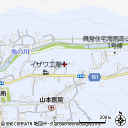 和歌山県海南市且来348周辺の地図