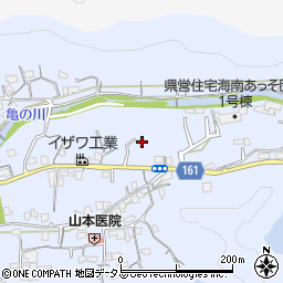 和歌山県海南市且来347周辺の地図
