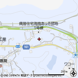 和歌山県海南市且来421周辺の地図