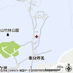 山口県美祢市大嶺町東分向原214周辺の地図