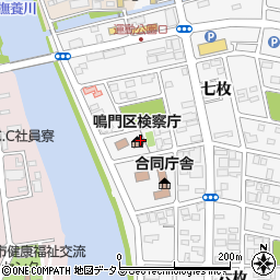徳島県鳴門市撫養町立岩七枚119周辺の地図