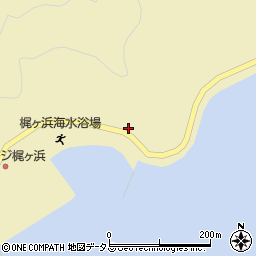 梶ケ浜海水浴場周辺の地図