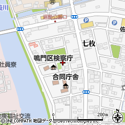 徳島県鳴門市撫養町立岩七枚121周辺の地図