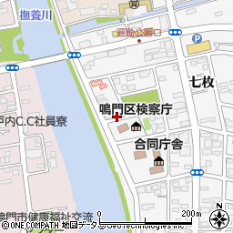 徳島県鳴門市撫養町立岩七枚105周辺の地図