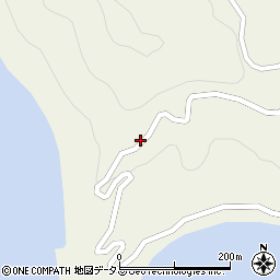 愛媛県越智郡上島町魚島船瀬周辺の地図