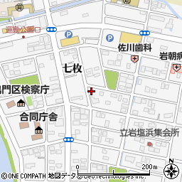 徳島県鳴門市撫養町立岩七枚202周辺の地図