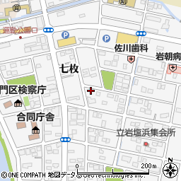 徳島県鳴門市撫養町立岩七枚201周辺の地図