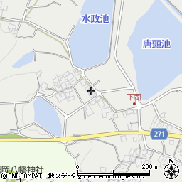 香川県三豊市高瀬町比地3613周辺の地図