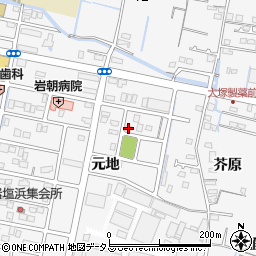徳島県鳴門市撫養町立岩元地123周辺の地図
