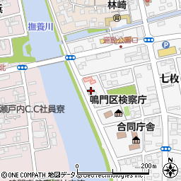 徳島県鳴門市撫養町立岩七枚112周辺の地図