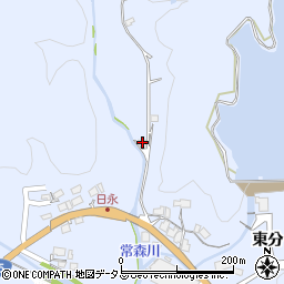 山口県美祢市大嶺町東分日永2510-2周辺の地図