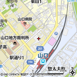 山口銀行山口支店周辺の地図