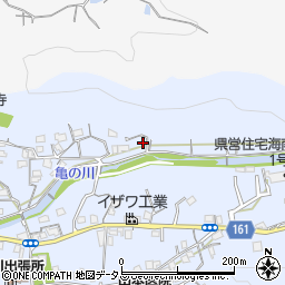 和歌山県海南市且来335周辺の地図