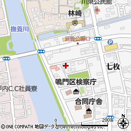 徳島県鳴門市撫養町立岩七枚99周辺の地図