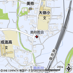 美祢教会周辺の地図