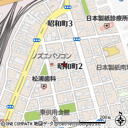 山口県岩国市昭和町周辺の地図