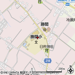 三豊市立勝間小学校周辺の地図