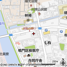 徳島県鳴門市撫養町立岩七枚57周辺の地図