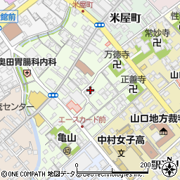 山口県山口市道場門前2丁目周辺の地図