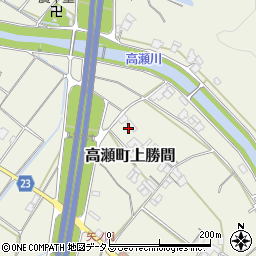 香川県三豊市高瀬町上勝間1407周辺の地図