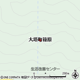 奈良県五條市大塔町篠原周辺の地図
