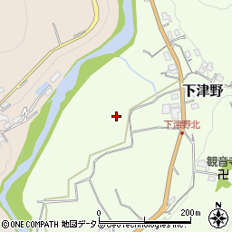 和歌山県海南市下津野周辺の地図