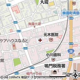 ＮＴＴ西日本鳴門電話交換所周辺の地図