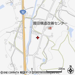買田簡易郵便局周辺の地図
