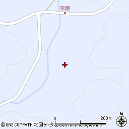山口県美祢市大嶺町奥分平原2152周辺の地図