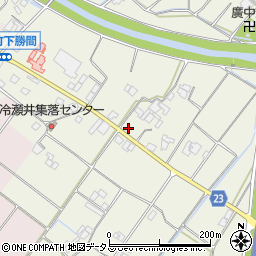 香川県三豊市高瀬町上勝間周辺の地図
