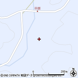 山口県美祢市大嶺町奥分平原2153周辺の地図