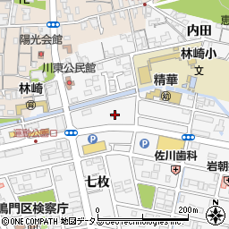 徳島県鳴門市撫養町立岩七枚48周辺の地図