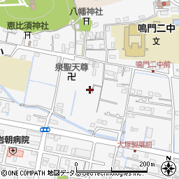 徳島県鳴門市撫養町立岩元地17周辺の地図