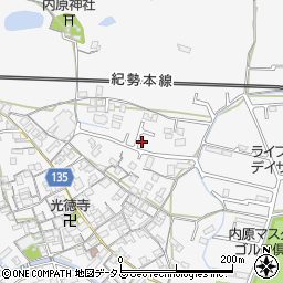 〒641-0013 和歌山県和歌山市内原の地図