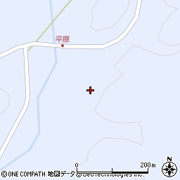 山口県美祢市大嶺町奥分平原2162周辺の地図