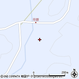 山口県美祢市大嶺町奥分平原2128周辺の地図