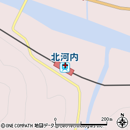 北河内駅周辺の地図