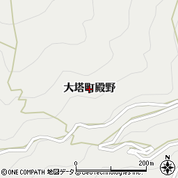 奈良県五條市大塔町殿野周辺の地図