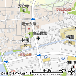 鳴門市役所　教育委員会川東公民館周辺の地図