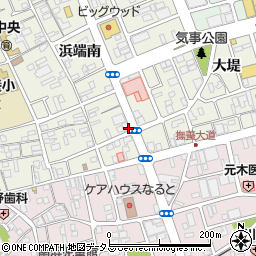 中央商店街周辺の地図