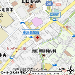 ゆうちょ銀行山口店周辺の地図